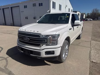 2018 White Platinum Metallic Tri-Coat Ford F-150 Limited 4X4 Truck