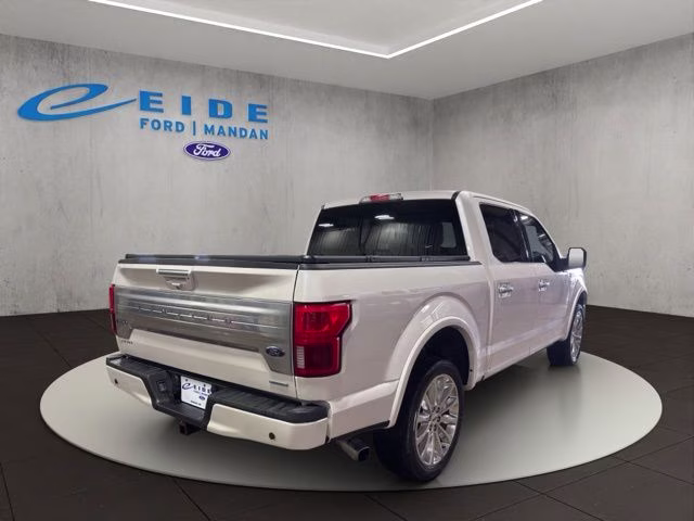 2018 White Platinum Metallic Tri-Coat Ford F-150 Limited 4X4 Truck