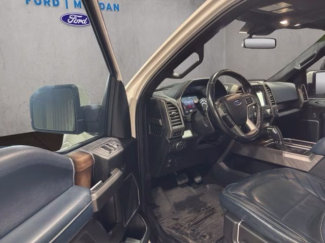 2018 White Platinum Metallic Tri-Coat Ford F-150 Limited 4X4 Truck