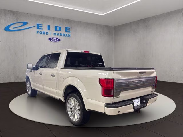 2018 White Platinum Metallic Tri-Coat Ford F-150 Limited 4X4 Truck