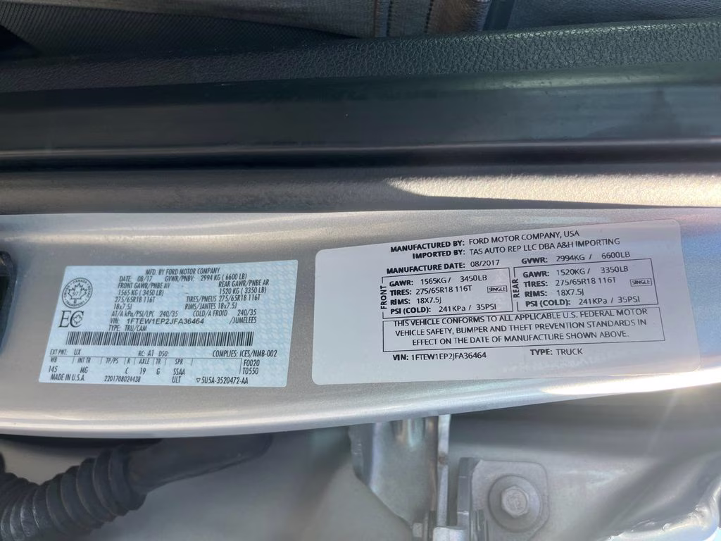 2018 Ingot Silver Metallic Ford F-150 XLT 4X4 Truck