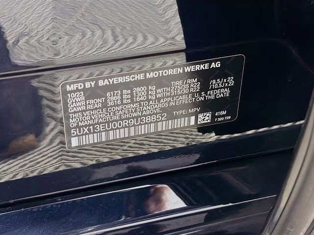2024 Carbon Black Metallic BMW X5 sDrive40i RWD SUV