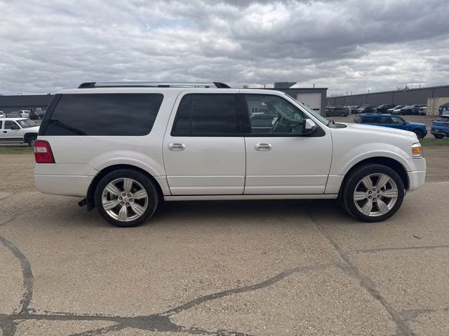 2014 White Platinum Clearcoat Metallic Ford Expedition EL Limited 4X4 SUV
