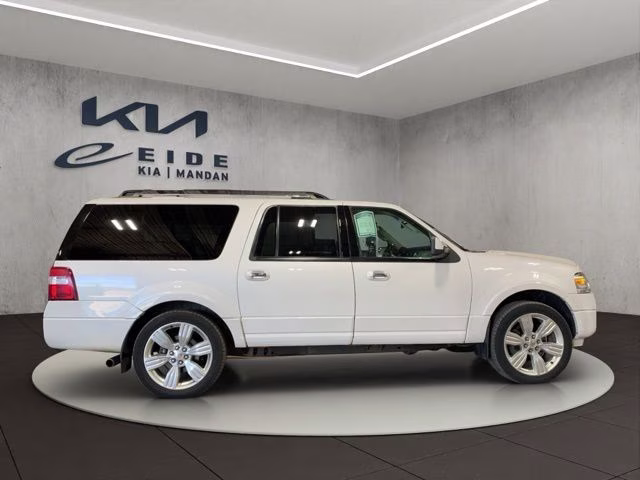 2014 White Platinum Clearcoat Metallic Ford Expedition EL Limited 4X4 SUV