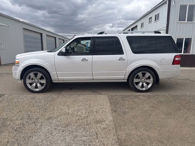 2014 White Platinum Clearcoat Metallic Ford Expedition EL Limited 4X4 SUV