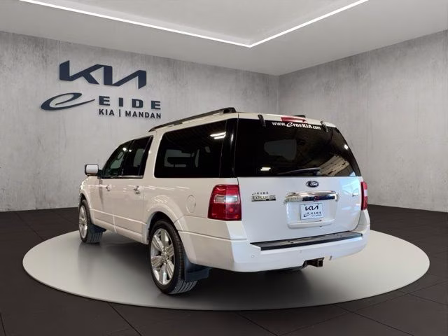 2014 White Platinum Clearcoat Metallic Ford Expedition EL Limited 4X4 SUV