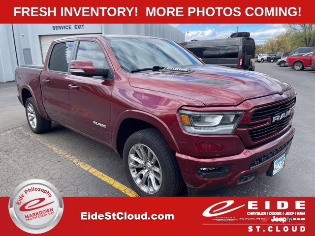 2022 Delmonico Red Pearlcoat Ram 1500 Laramie 4X4 Truck