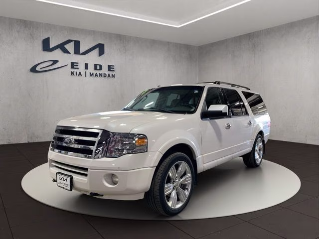 2014 White Platinum Clearcoat Metallic Ford Expedition EL Limited 4X4 SUV