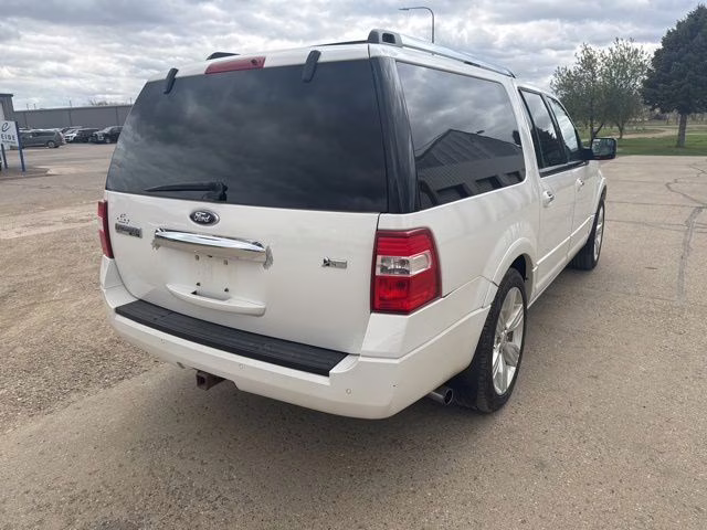 2014 White Platinum Clearcoat Metallic Ford Expedition EL Limited 4X4 SUV
