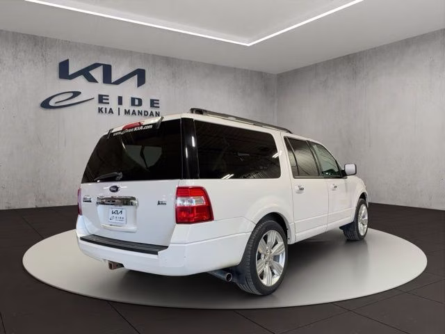 2014 White Platinum Clearcoat Metallic Ford Expedition EL Limited 4X4 SUV