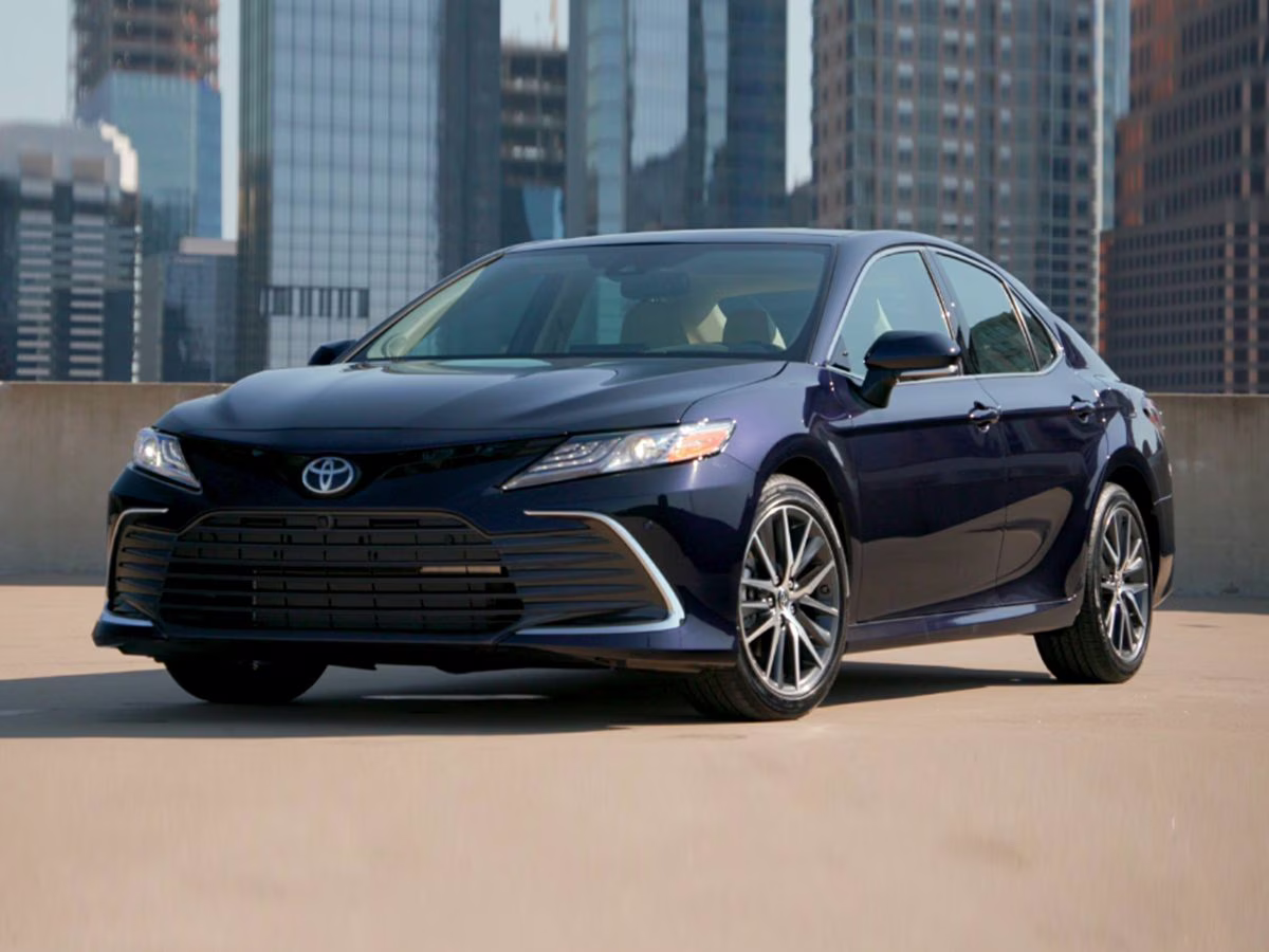 2021 White Toyota Camry LE FWD Sedan