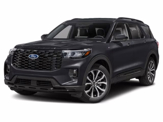 2025 Black Metallic Ford Explorer ST-Line 4X4 SUV