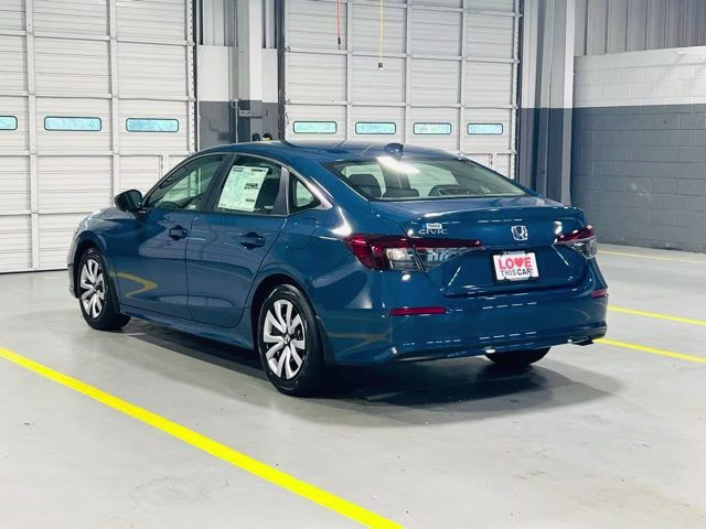 2026 Blue Lagoon Pearl Honda Civic LX FWD Sedan