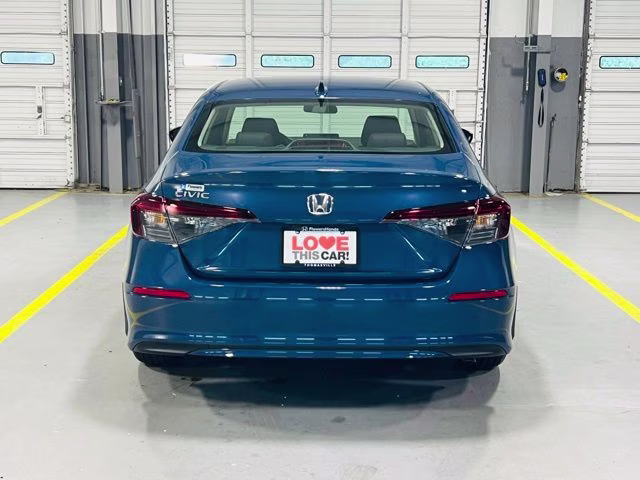 2026 Blue Lagoon Pearl Honda Civic LX FWD Sedan