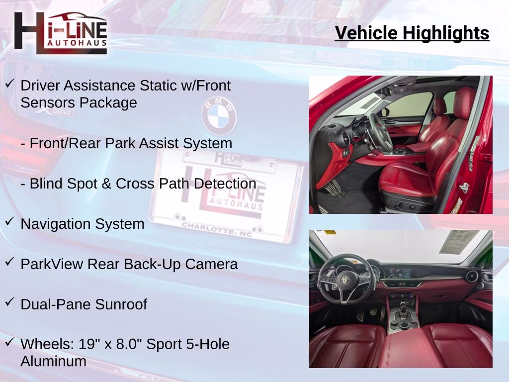 2018 Alfa Rosso Alfa Romeo Stelvio Base AWD SUV