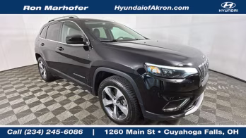 2020 Diamond Black Crystal Pearlcoat Jeep Cherokee Limited 4X4 SUV