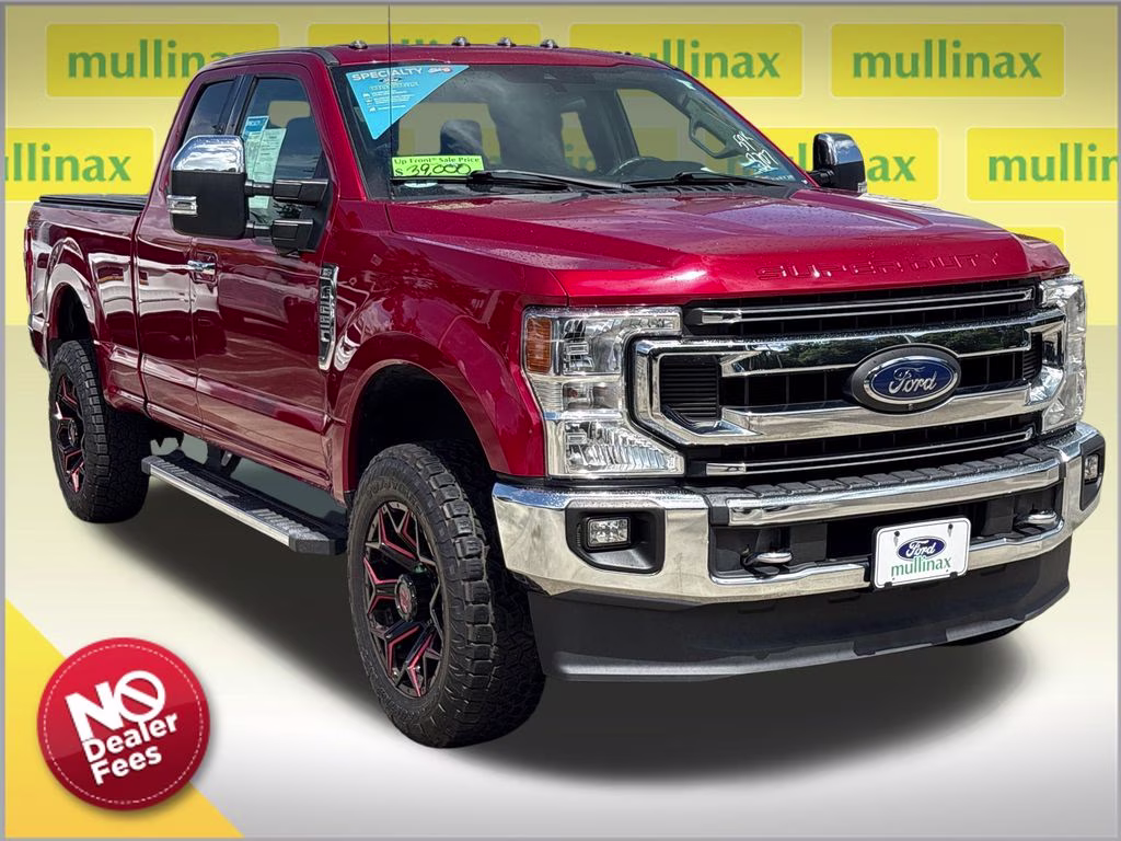 2021 Red Metallic Ford Super Duty F-250 SRW XLT 4X4 Truck