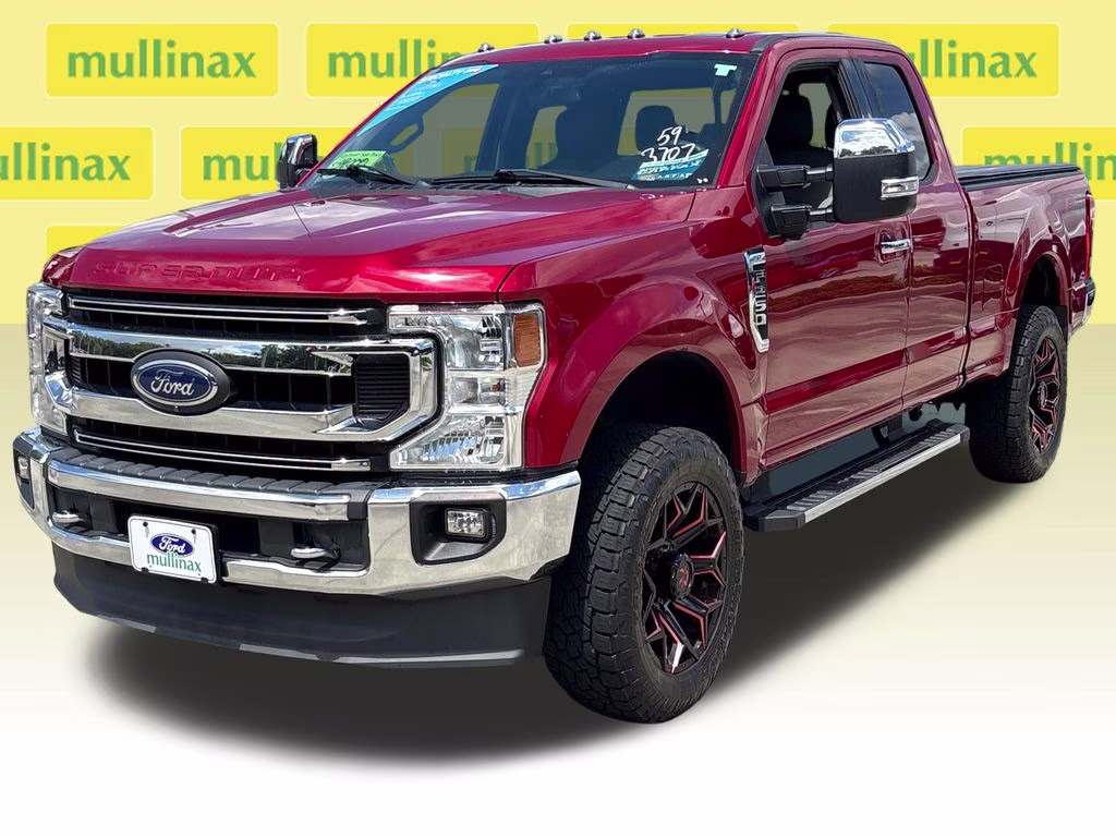 2021 Red Metallic Ford Super Duty F-250 SRW XLT 4X4 Truck