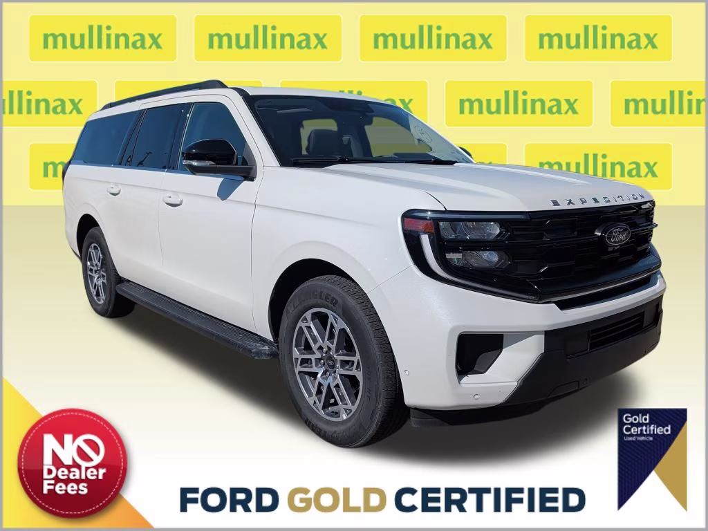 2025 Star White Metallic Tri-Coat Ford Expedition Max Active RWD SUV
