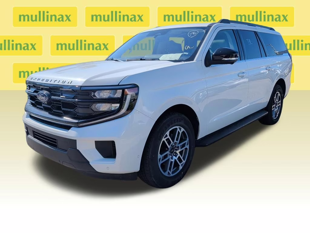 2025 Star White Metallic Tri-Coat Ford Expedition Max Active RWD SUV