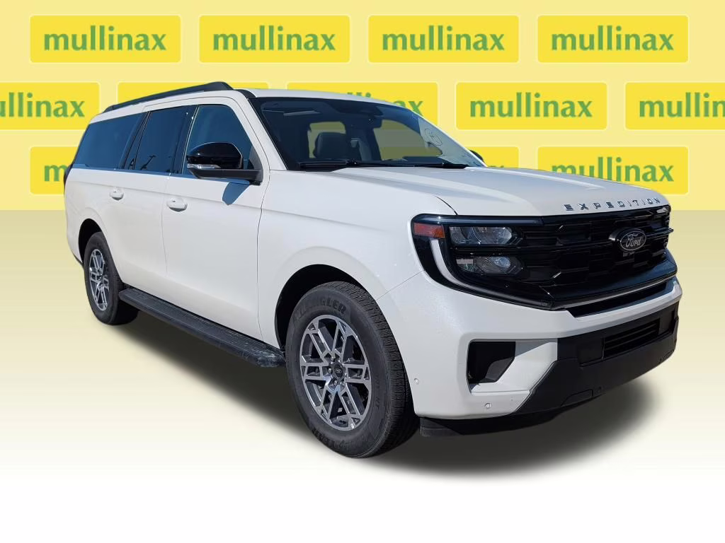 2025 Star White Metallic Tri-Coat Ford Expedition Max Active RWD SUV
