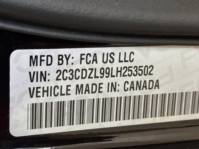 2020 Pitch Black Clearcoat Dodge Challenger SRT Super Stock RWD Coupe