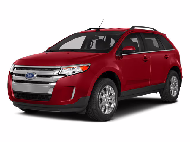 2014 White Platinum Clearcoat Metallic Ford Edge SEL FWD SUV