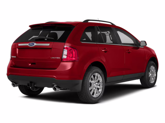 2014 White Platinum Clearcoat Metallic Ford Edge SEL FWD SUV
