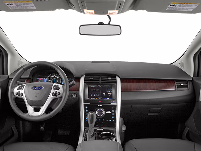 2014 White Platinum Clearcoat Metallic Ford Edge SEL FWD SUV