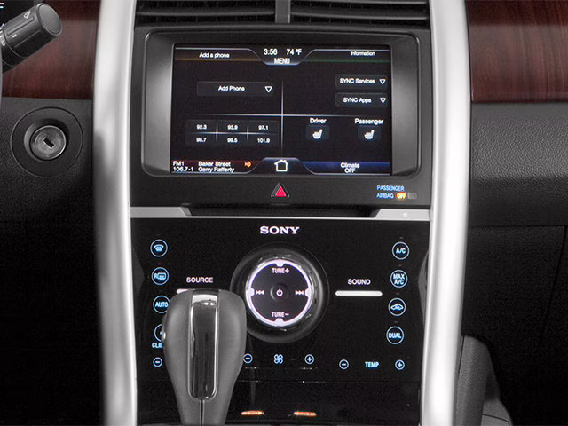 2014 White Platinum Clearcoat Metallic Ford Edge SEL FWD SUV