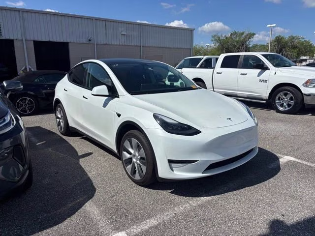 2024 Pearl White Multi-Coat Tesla Model Y Standard Range RWD SUV