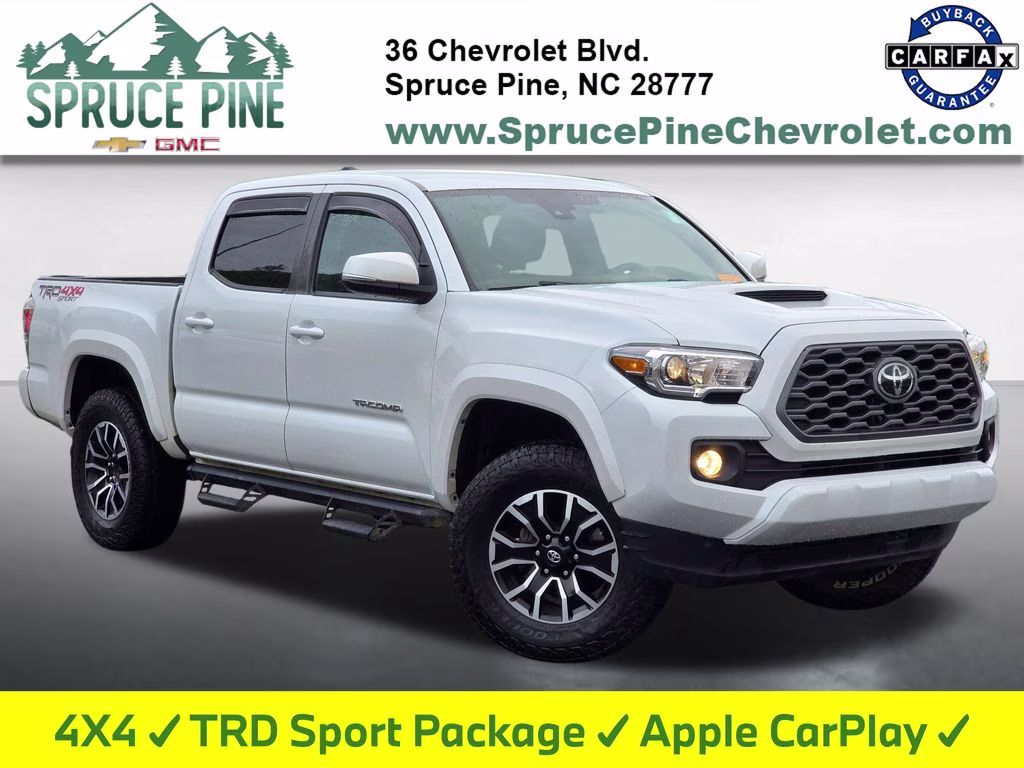 2021 Pearl Toyota Tacoma TRD Sport 4X4 Truck