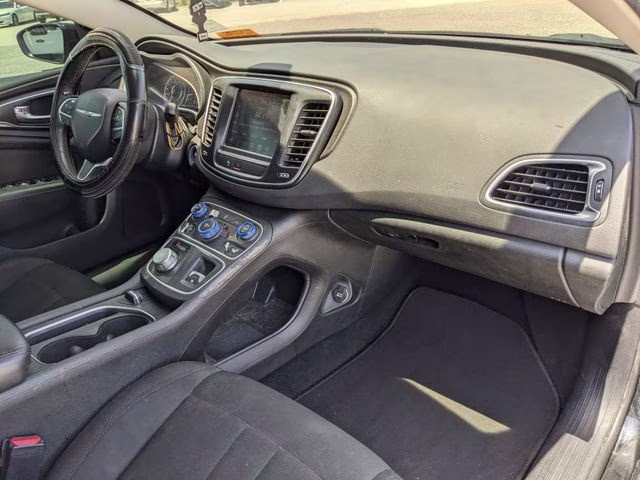 2015 Black Clearcoat Chrysler 200 Limited FWD Sedan