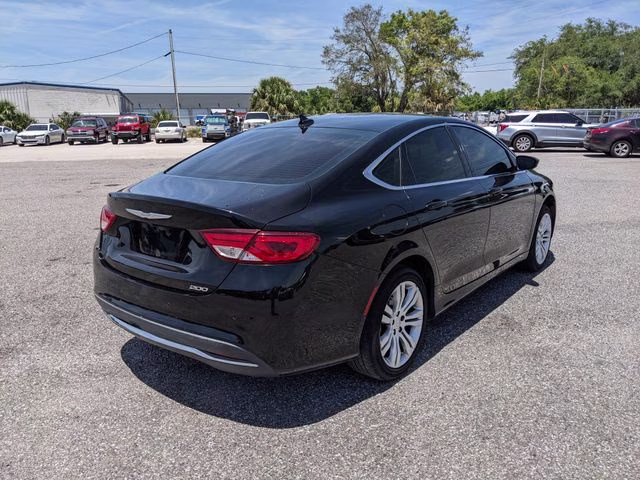 2015 Black Clearcoat Chrysler 200 Limited FWD Sedan