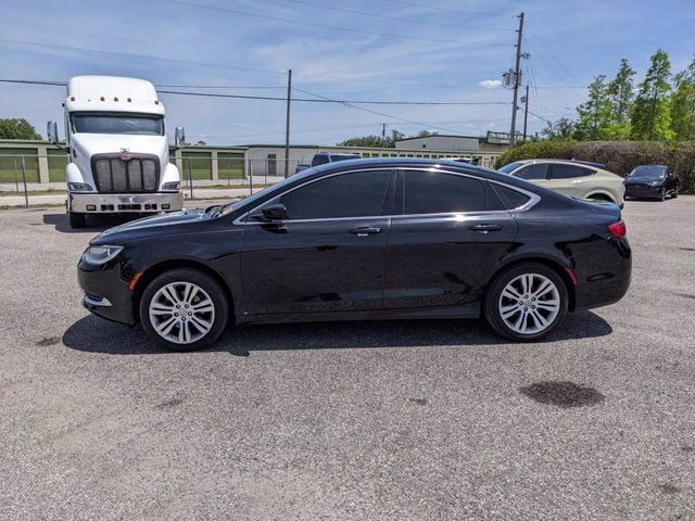 2015 Black Clearcoat Chrysler 200 Limited FWD Sedan