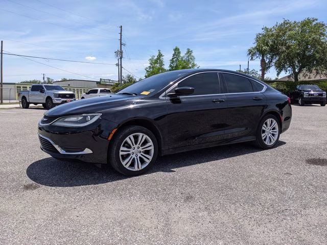 2015 Black Clearcoat Chrysler 200 Limited FWD Sedan