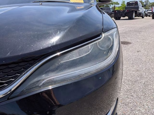 2015 Black Clearcoat Chrysler 200 Limited FWD Sedan