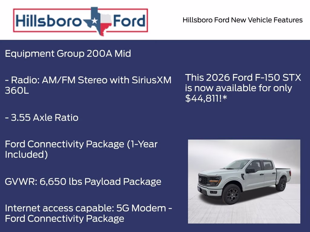 2026 Avalanche Ford F-150 STX 4X4 Truck