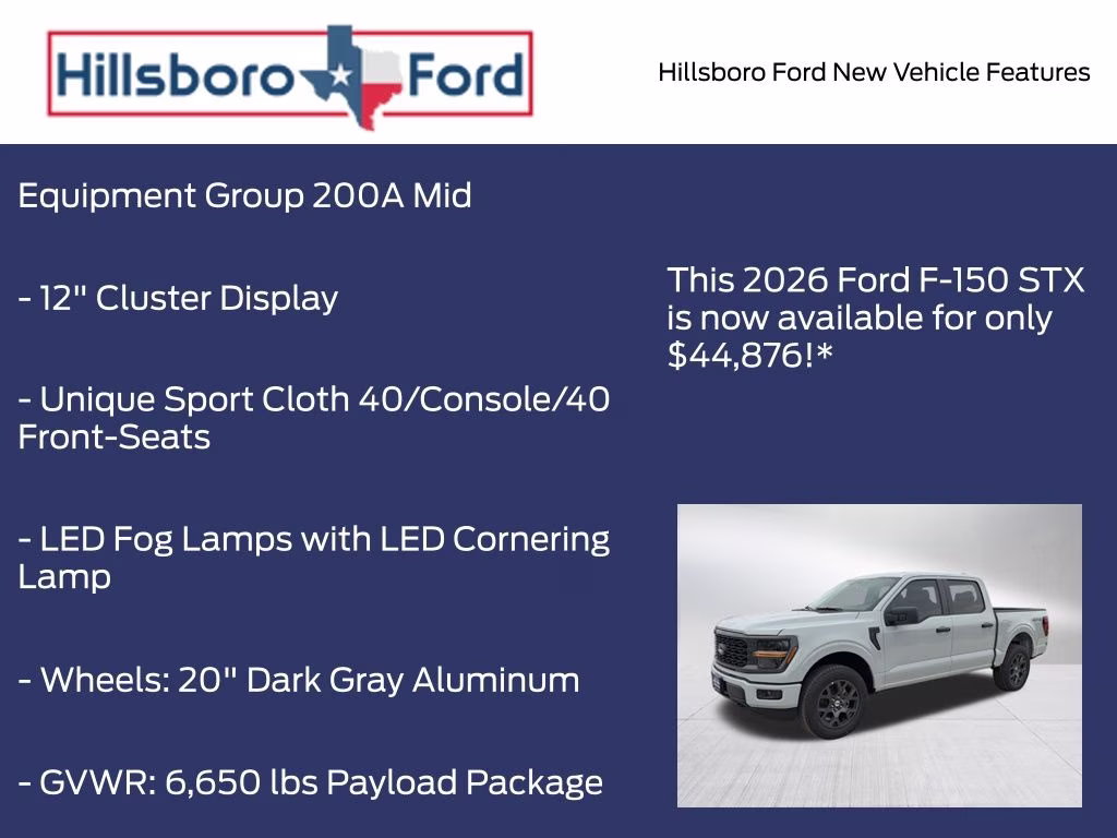 2026 Avalanche Ford F-150 STX 4X4 Truck