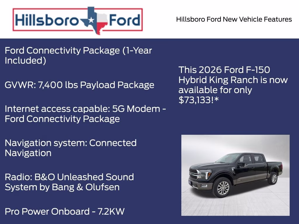 2026 Agate Black Metallic Ford F-150 King Ranch 4X4 Truck