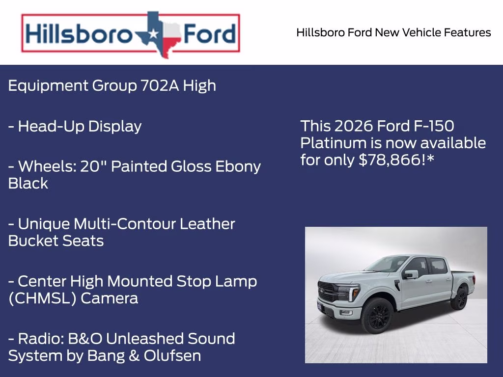 2026 Avalanche Ford F-150 Platinum 4X4 Truck