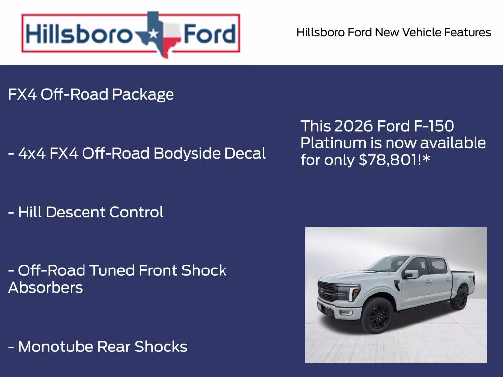 2026 Avalanche Ford F-150 Platinum 4X4 Truck