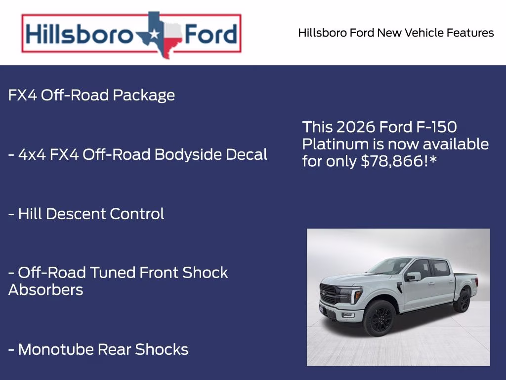 2026 Avalanche Ford F-150 Platinum 4X4 Truck