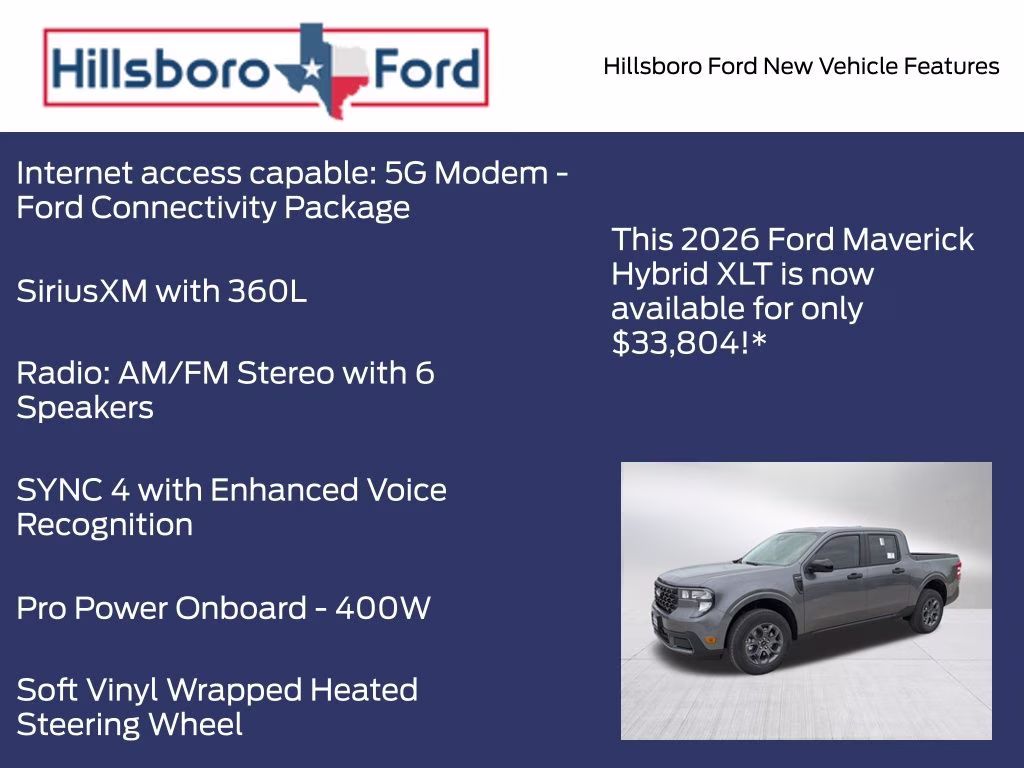 2026 Carbonized Gray Metallic Ford Maverick XLT FWD Truck