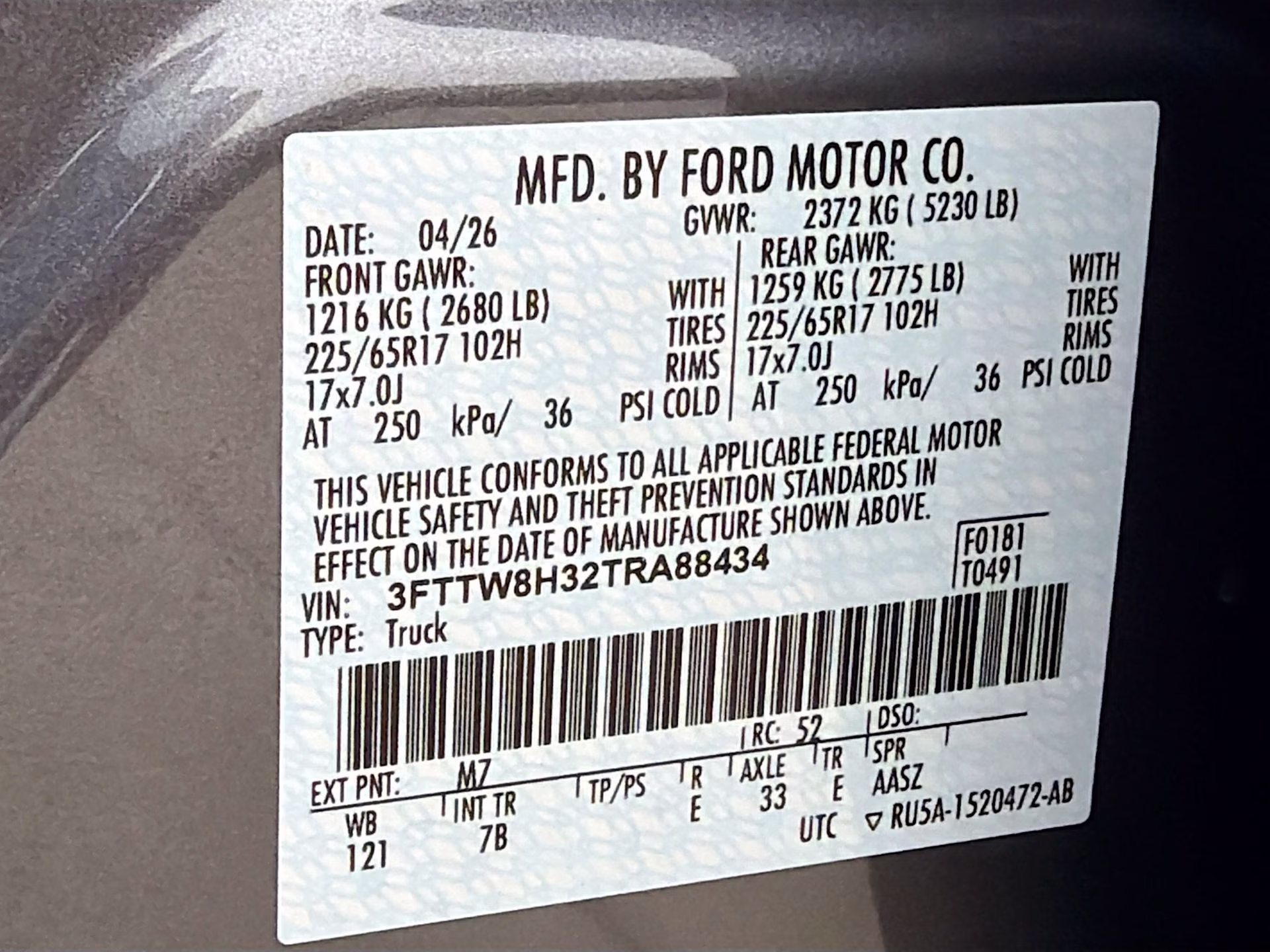 2026 Carbonized Gray Metallic Ford Maverick XLT FWD Truck