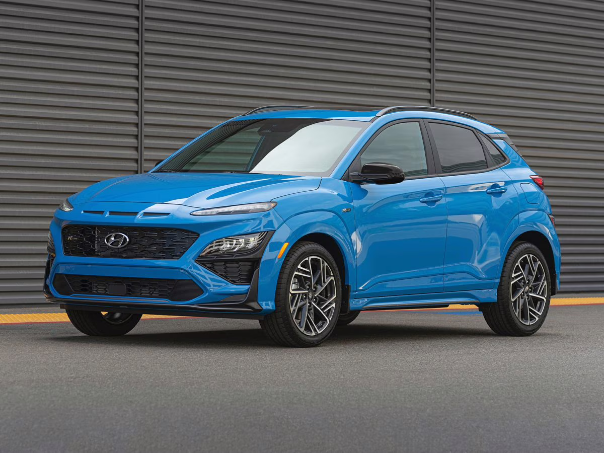 2023 Lunar White Hyundai Kona N Line AWD SUV