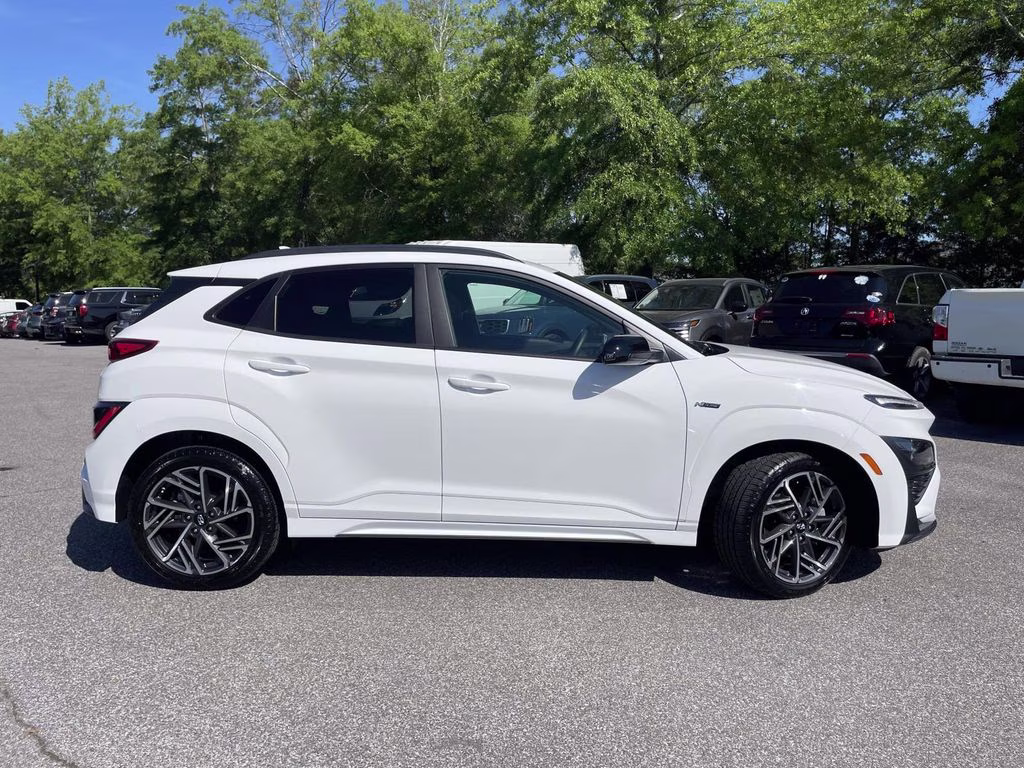 2023 Lunar White Hyundai Kona N Line AWD SUV