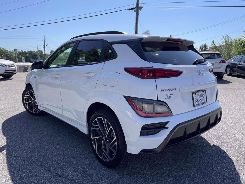 2023 Lunar White Hyundai Kona N Line AWD SUV