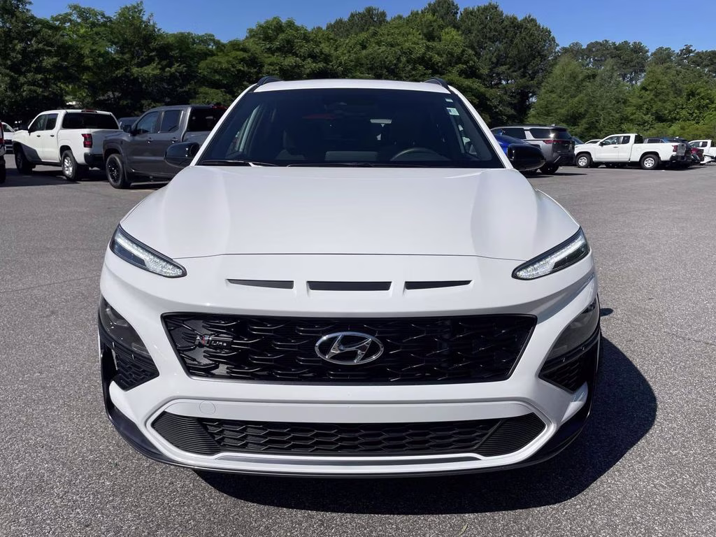 2023 Lunar White Hyundai Kona N Line AWD SUV