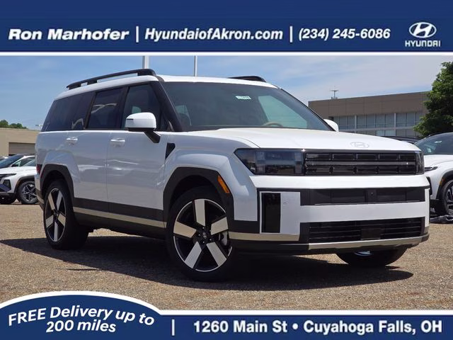 2026 Serenity White Hyundai Santa Fe Limited AWD SUV